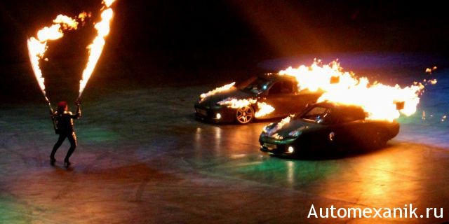 Шоу TOP GEAR - каскадеры