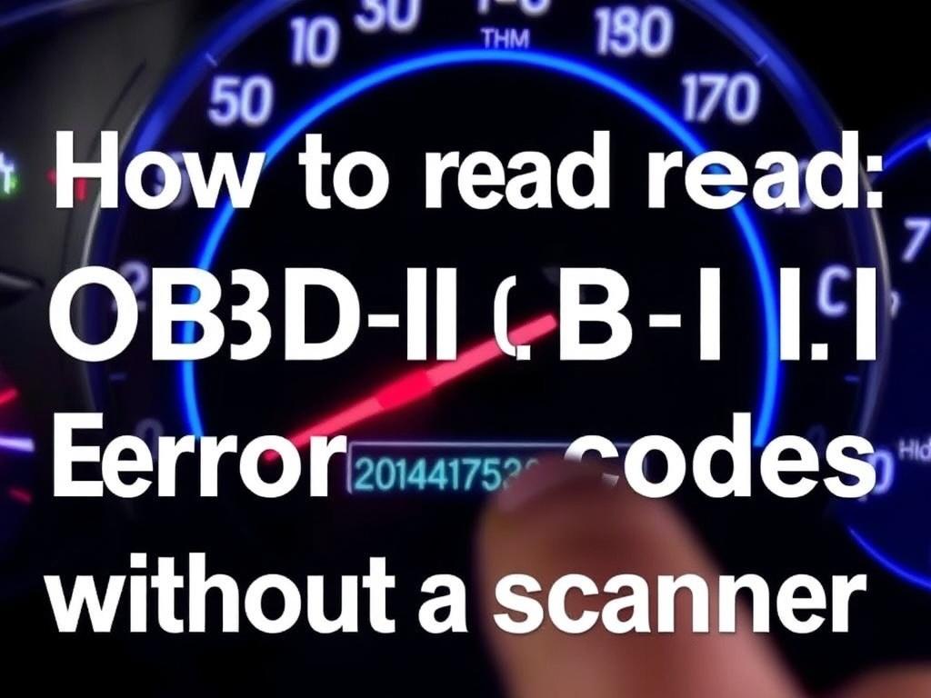 Как читать коды ошибок OBD‑II без сканера: практическое руководство для любознательного водителя